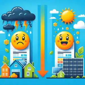 Comparaison des factures d'électricité avant et après l'installation solaire